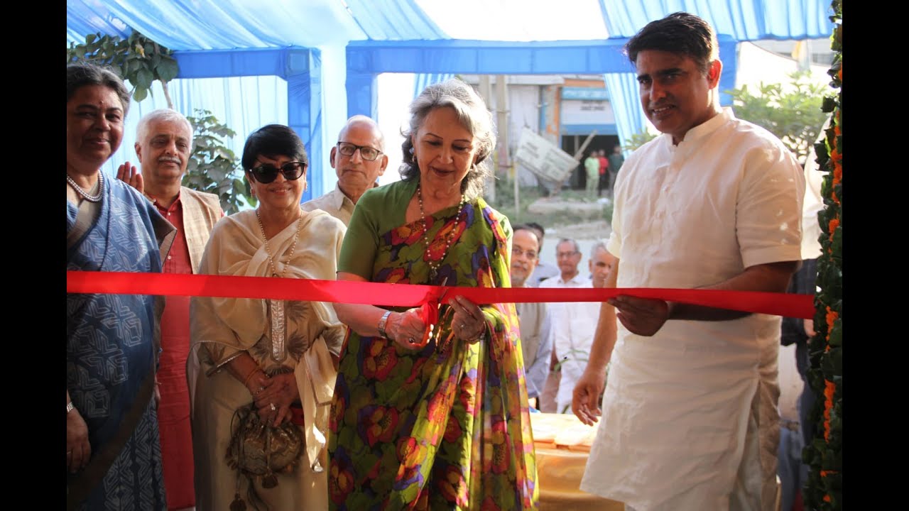 Sharmila Tagore, Rakesh Daulatabad, MLA, launches Venu Eye Hospital at Basai Village, Gurugram